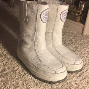 Timberland snow boots.  Platforms leather rare